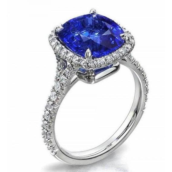 Alliance Saphir Bleu Pour Femme