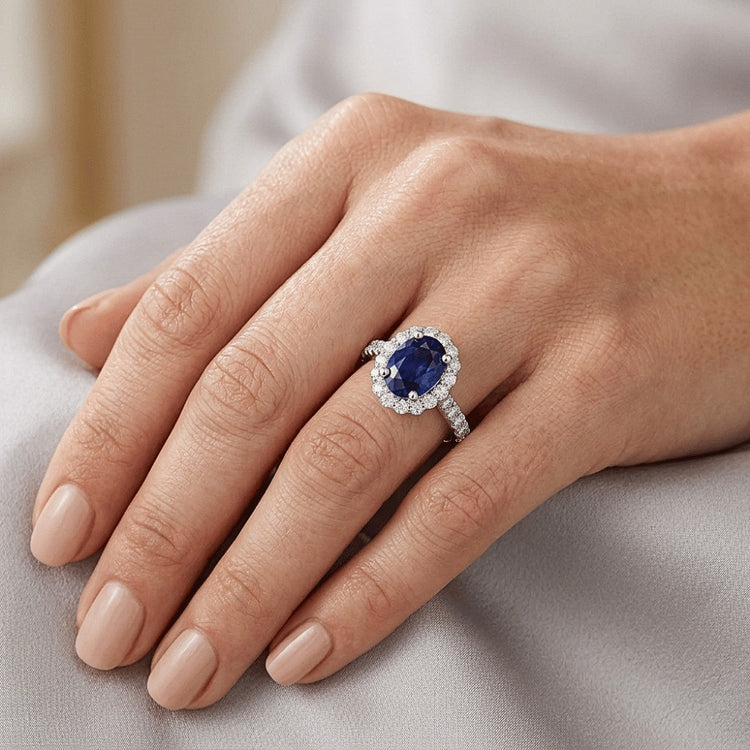 Alliance d'Éternité Saphir Naturel 6 Carats