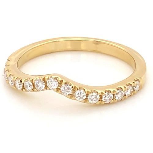 Alliance en Authentique diamant 1 carat serti de griffes pour Joaillerie