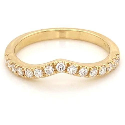 Alliance en Authentique diamant 1 carat serti de griffes pour femme Joaillerie