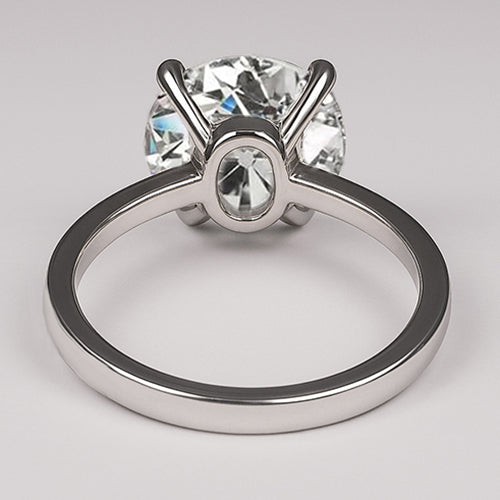 Alliance Or En Naturel Diamants Ronds De Taille Vieille Mine 2,50 Carats