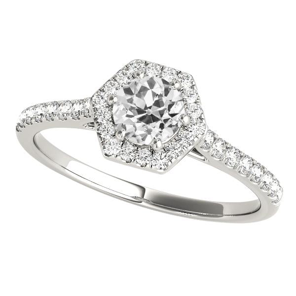 Anniversaire Halo Rond Vieux Mineur Bague Réel Diamant 3.50 Carats