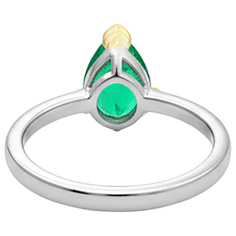 Élégant Bague Pierre de Couleur 1,50 carats – vue de dessus