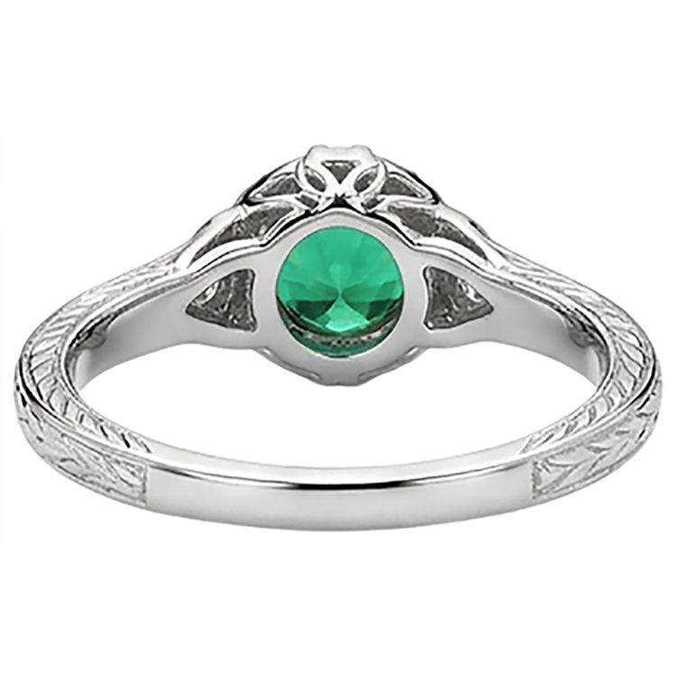Brillant Bague Pierre Précieuse 2 carats – vue arrière