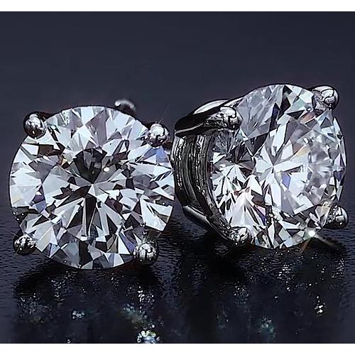 Authentique Boucle d'oreille ronde style panier 2 carats bijoux en 14K