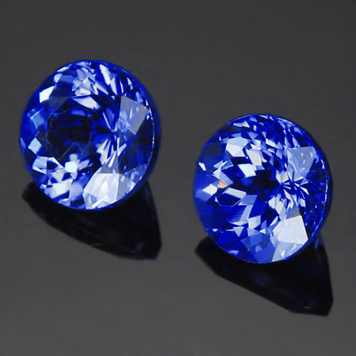 Intemporel Tanzanite Bleue Loose Sapphires Natural 8 carats – vue de côté