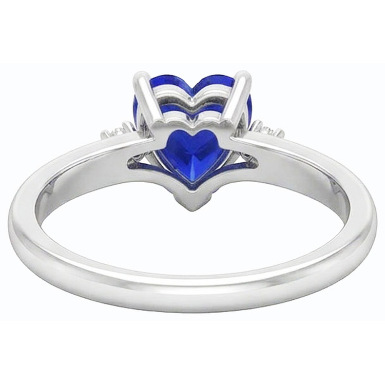 naturel round diamant 1.75carats bague vue de profil