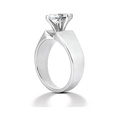 Bague A Tige Epaisse En Réel Diamant Marquise De 2.5 Carats
