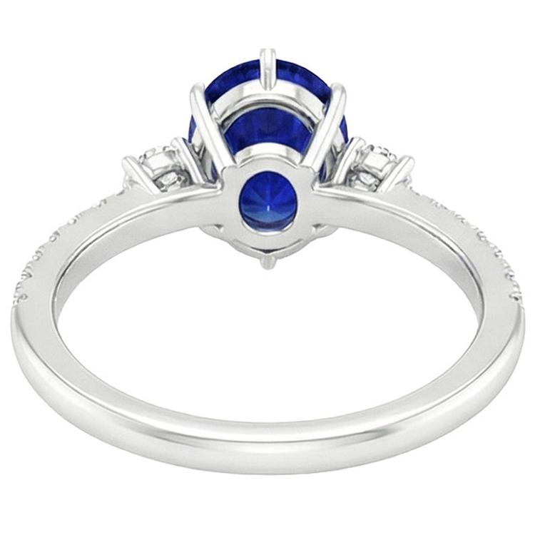 naturel pear diamant 5.50carats bague angle de côté