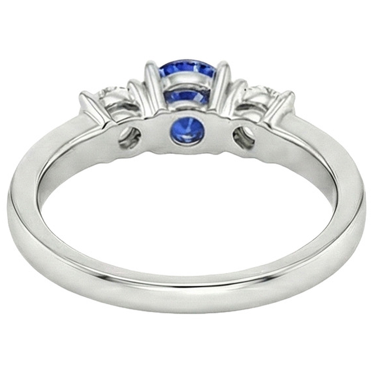naturel round diamant 2carats bague vue de profil