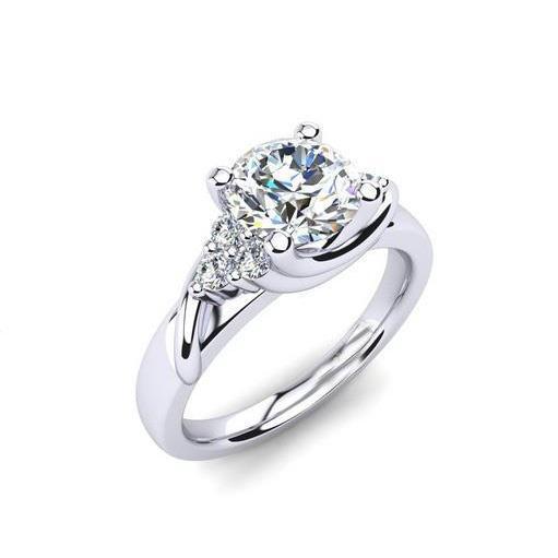 Bague Anniversaire Naturel Diamants 2.50 Ct Avec Accents Or Blanc