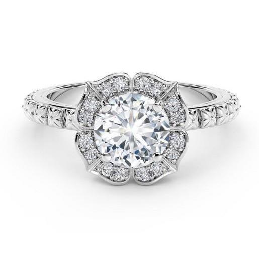 Bague Anniversaire Réel Diamant 3.10 Carats Or Blanc