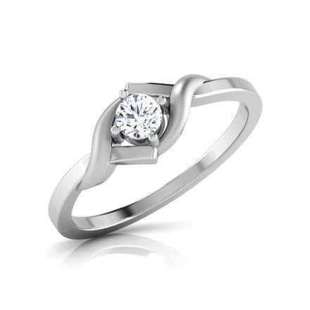 Bague Anniversaire Réel Diamant Solitaire Taille Brillant 1 Carat