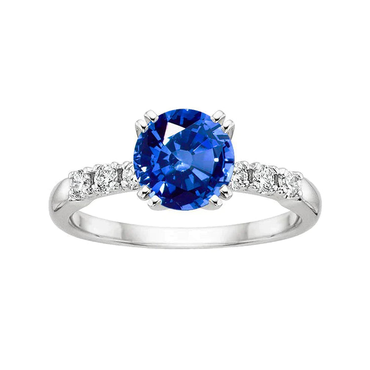 Bague Anniversaire Saphir Bleu 1 Carat