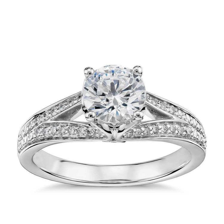 Bague Anniversaire Solitaire 2.25 Carats Avec Accent Réel Diamants Nouveau