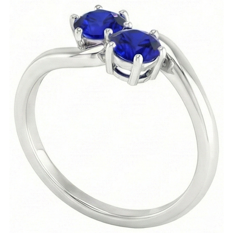 naturel round diamant 4carats bague sur blanc