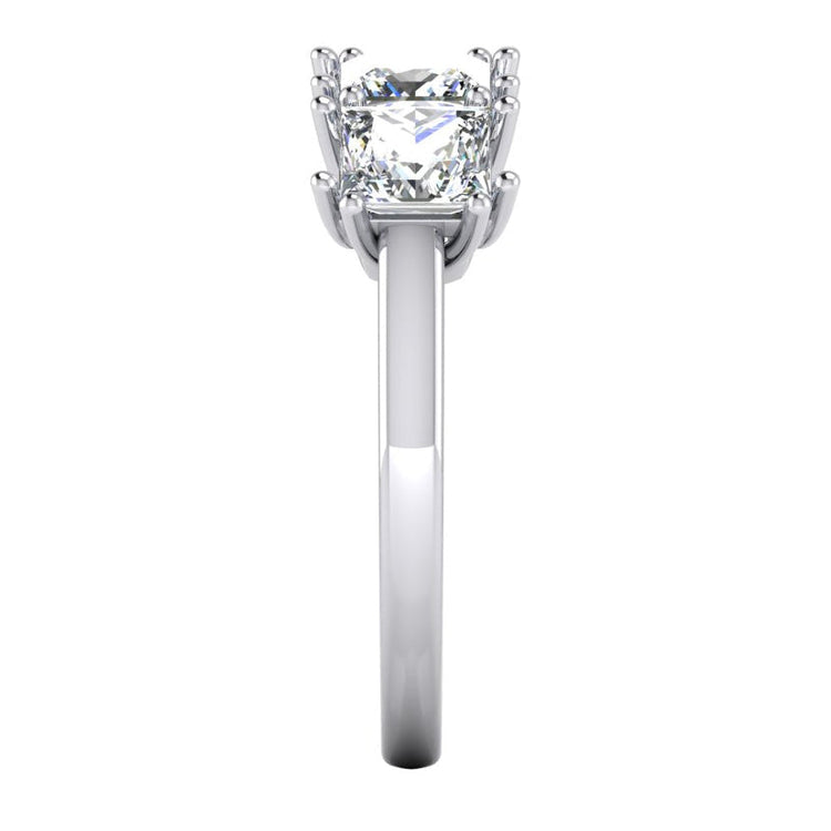 Bague Anniversaire à 3 Carats De Véritable Diamants Princesses