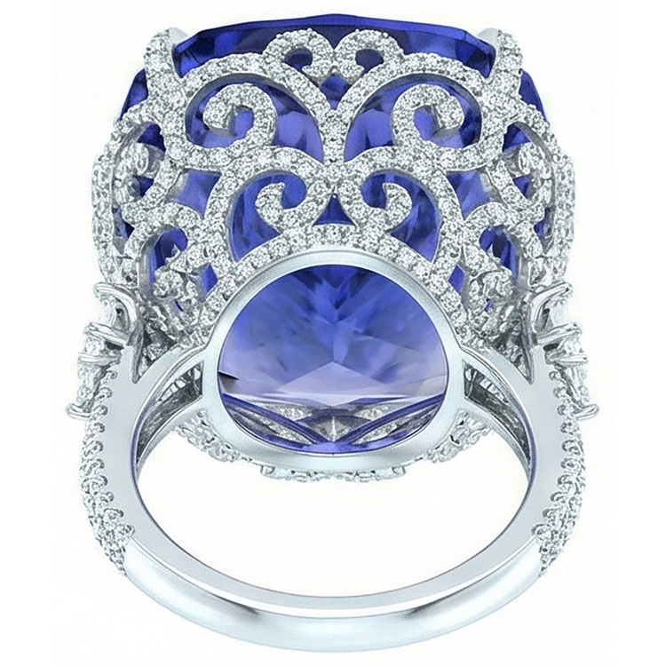 Bague Cocktail Tanzanite Pour Femme