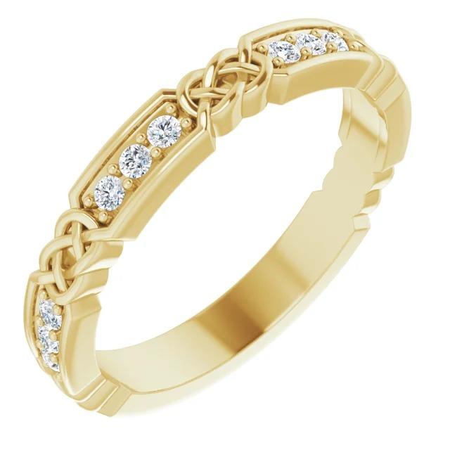 Bague D'Anniversaire En Naturel Diamant De 0,40 Carat