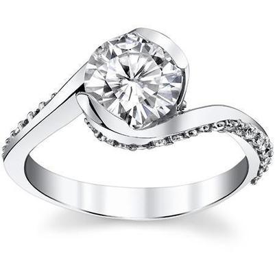 Bague D'anniversaire Avec Réel Diamants Accentués Magnifiques De 4 Ct