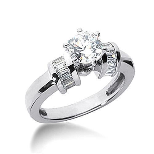 Bague D'anniversaire En Réel Diamant De 1.51 Ct. Bijoux En Trois Pierres Neuf