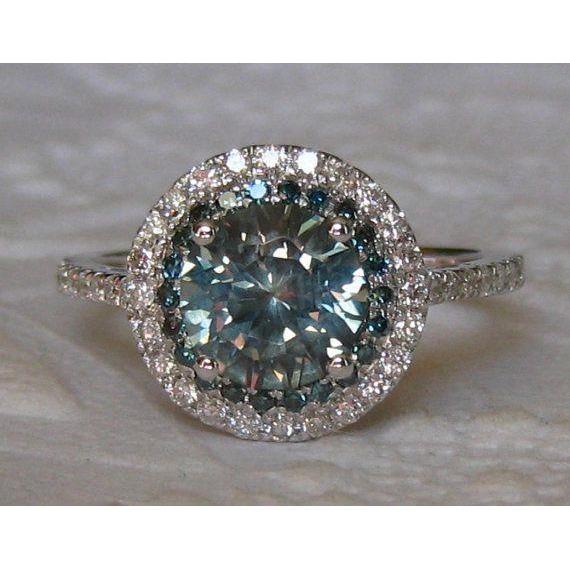 Bague De Cocktail De Mariage Saphir Vert