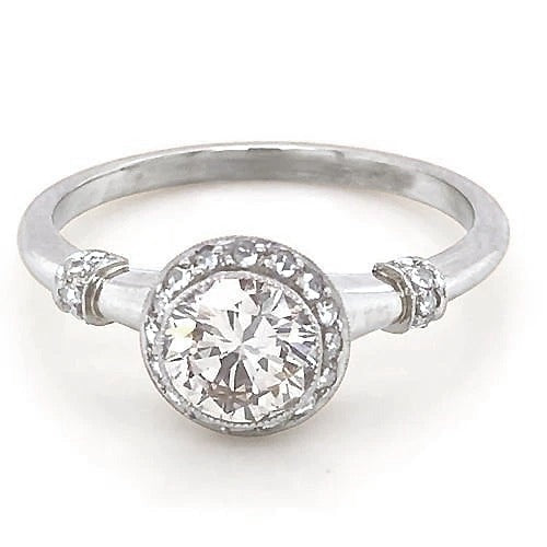 Bague De Fiançaille De Style Classique à 1,50 Carats De Réel Diamants