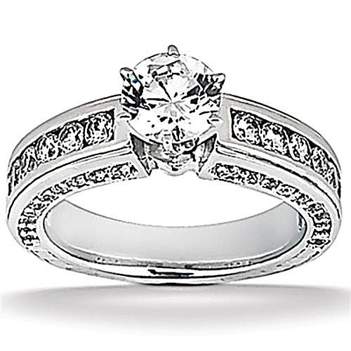 Bague De Fiançailles Avec Naturel Diamants Bague En Or 3.50 Carats