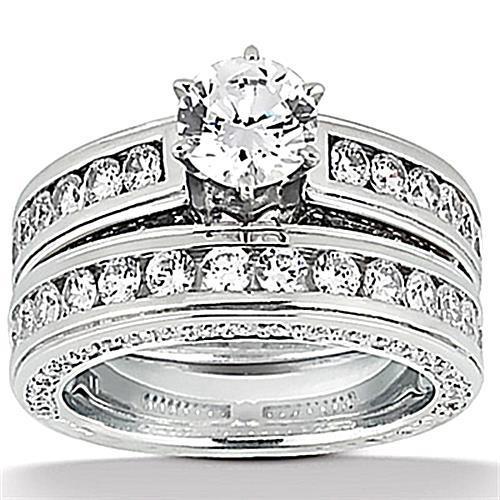 Bague De Fiançailles Avec Naturel Diamants Bague En Or 3.50 Carats