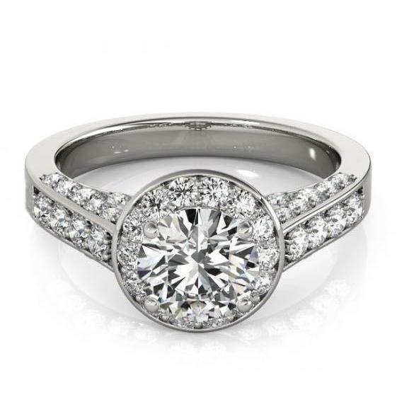 Bague De Fiançailles En Réel Diamant 1.25 Carats Style Antique Bijoux Pour Femmes Nouveau