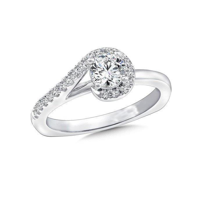 Bague De Fiançailles Naturel Diamant Coupe Ronde 2.60 Carats Nouveau