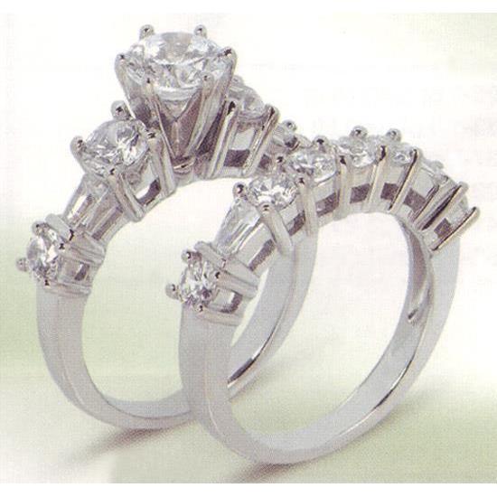 Bague De Fiançailles Sertie De Réel Diamants De 4.11 Carats