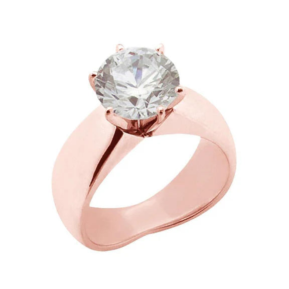 Bague De Fiançailles Solitaire Avec Gros Réel Diamants De 4.50 Carats Nouveau