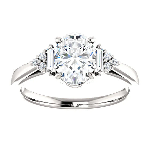 Bague De Fiançailles Véritable Diamant Serti Cathédrale 2.20 Carats Femme Bijoux
