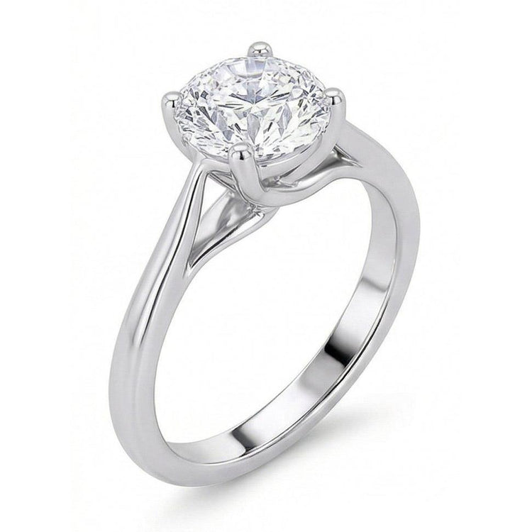 naturel diamant 2carats bague sur blanc