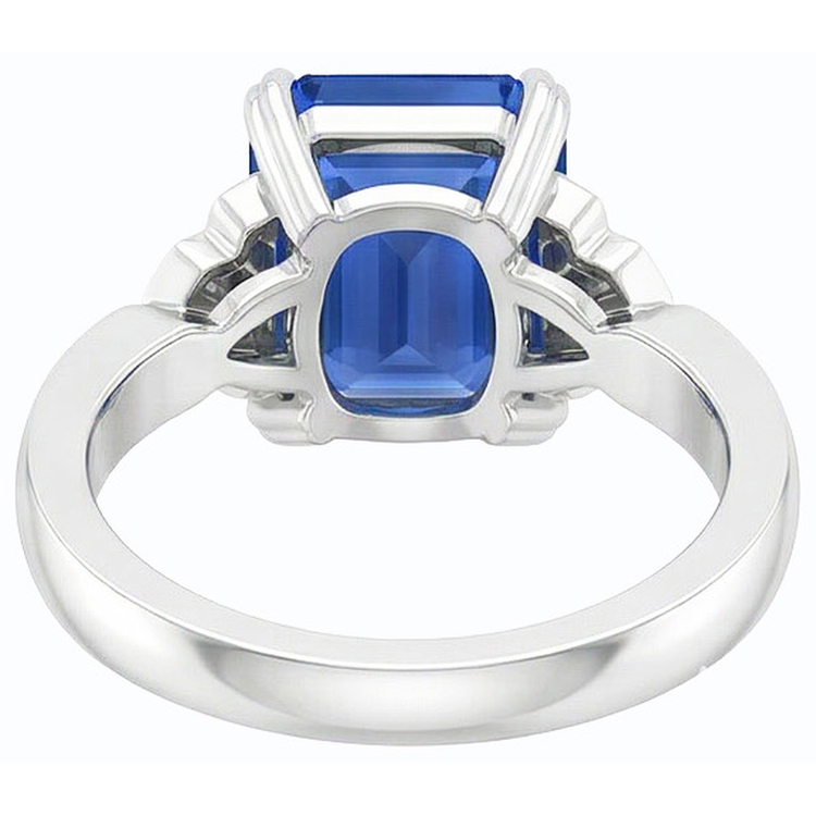 naturel diamant 3carats bague sur blanc