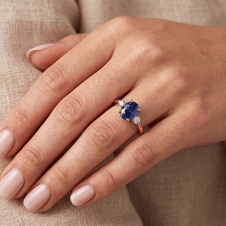 Bague Diamant Naturel 2.25 Carats - Or Rose 14K