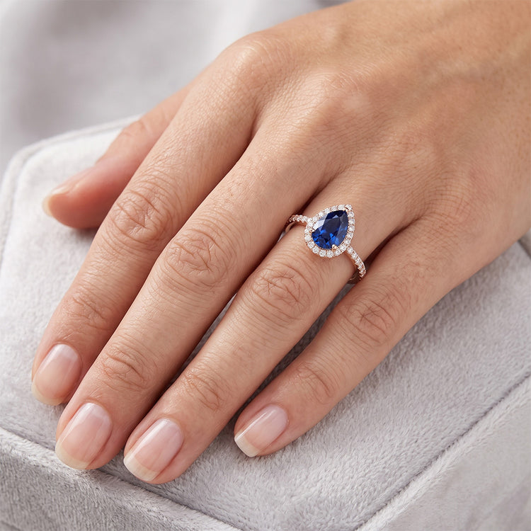 Bague Diamant Naturel 2.50 Carats - Or Rose 14K