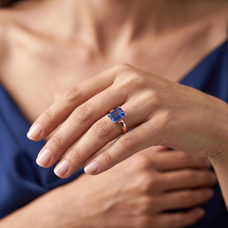 Bague Diamant Naturel 2 Carats - Or Rose 14K