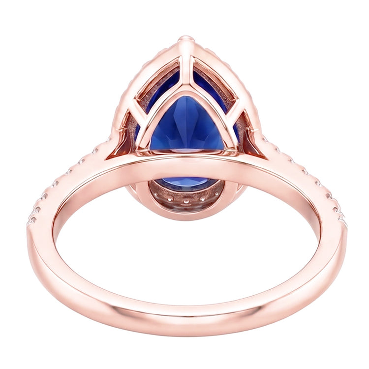 Bague Diamant Naturel 3.50 Carats - Or Rose 14K