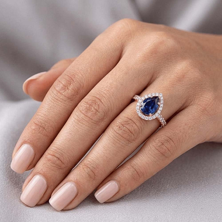 Bague Diamant Naturel 3.50 Carats - Or Rose 14K