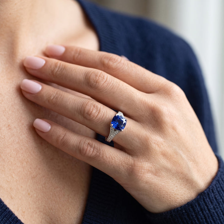 Bague Diamant Naturel 3.50 Carats