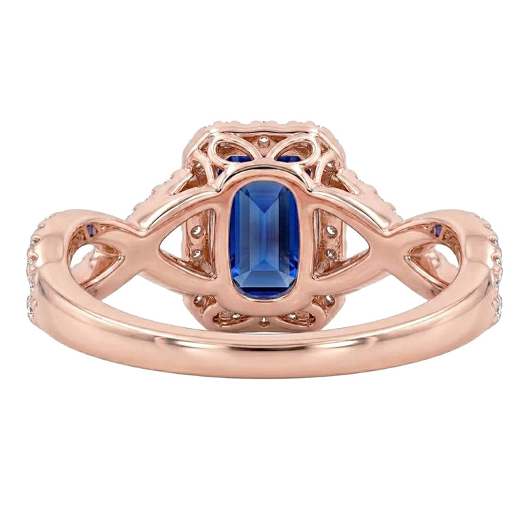 Bague Diamant Naturel 4.50 Carats - Or Rose 14K