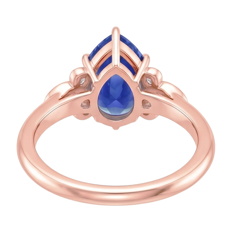 Bague Diamant Naturel 4.50 Carats - Or Rose 14K