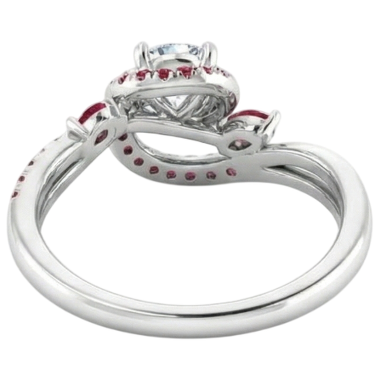 Bague Diamant Naturels Extraits des Mines ( et non cultivés en laboratoire ) 1.65 Carats Rubis Birman Femme Bijoux