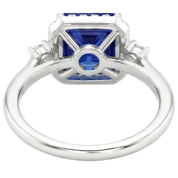 naturel diamant 6carats bague angle de côté