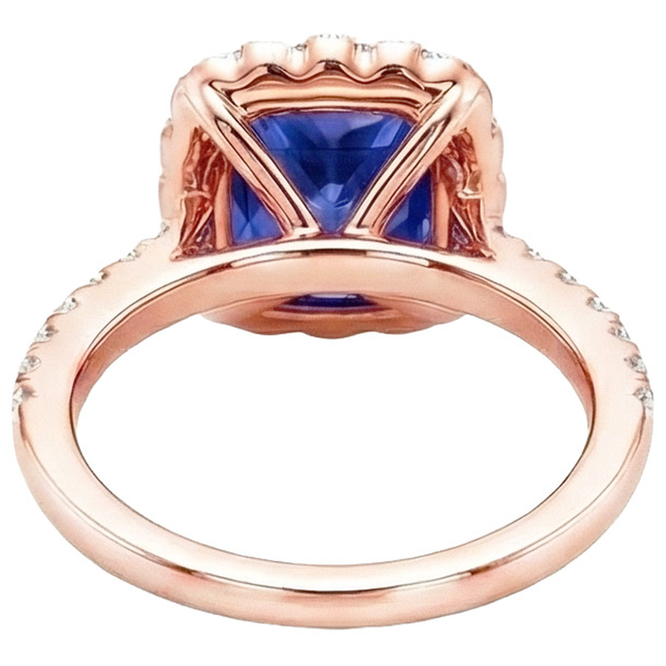 naturel round diamant 7carats bague angle de côté