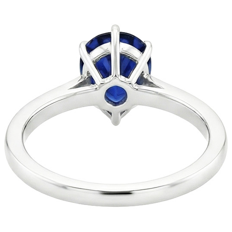 Bague Diamant Naturels Extraits des Mines ( et non cultivés en laboratoire ) Solitaire Poire Saphir Ceylan Avec Accents 7.25 Carats