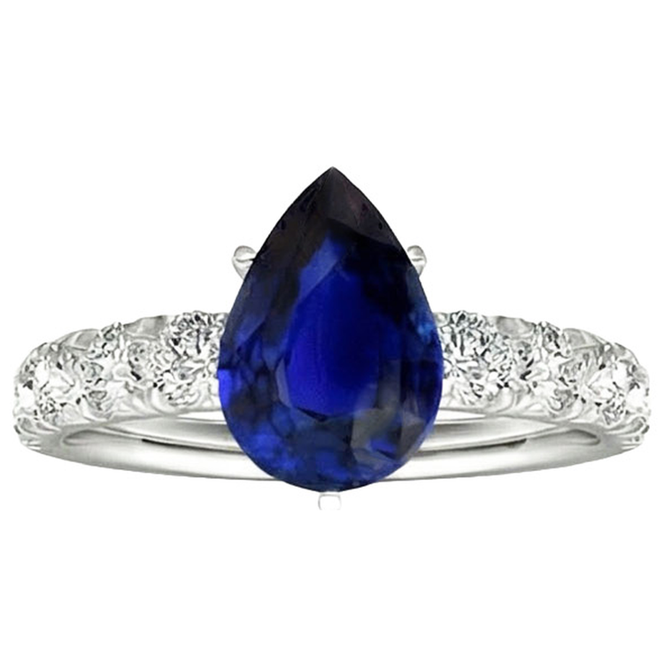naturel round diamant 4.50carats bague vue de dessus
