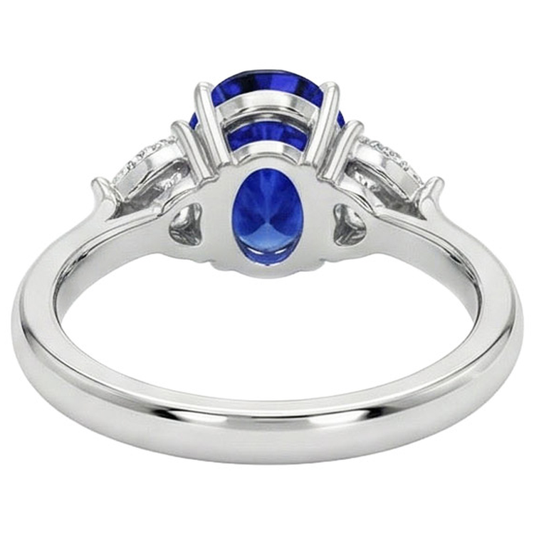 naturel round diamant 8.25carats bague sur blanc